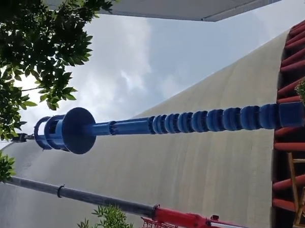 How to correctly install a packing type vertical multi-stage long shaft semi submersible deep well turbine pump?