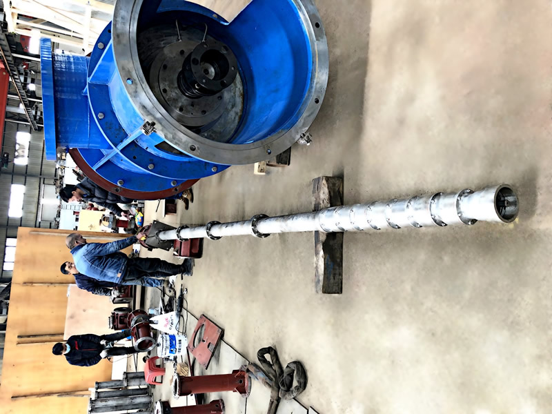Technical solution and industry application status analysis of ultra long vertical long shaft semi submersible deep well turbine pump with underwater depth