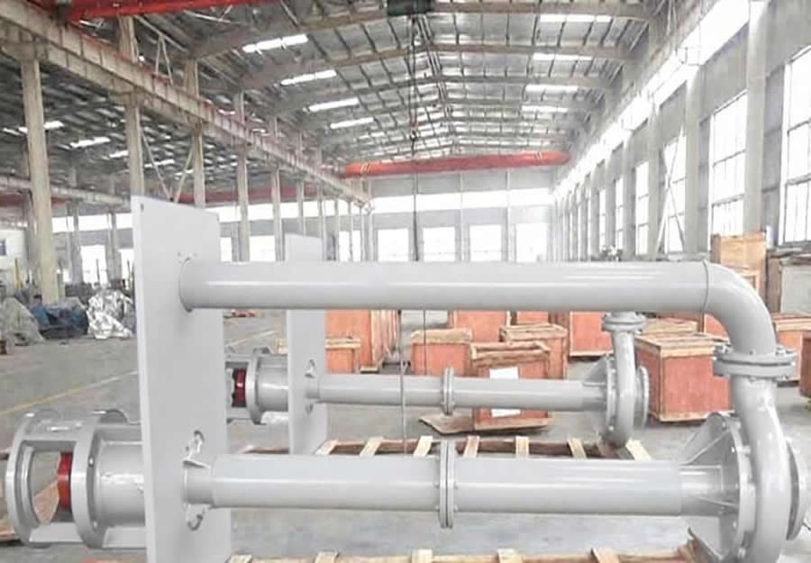 Specific selection of vertical long axis suspended semi submersible sump pump in desulfurization