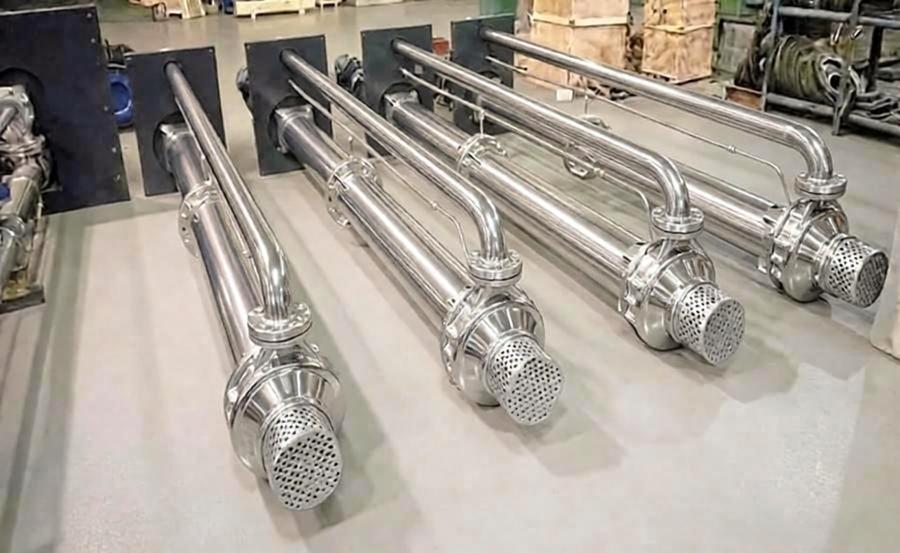 Detailed application of vertical long axis suspended semi submersible sump pump in direct pumping and transportation of waste liquid in acid washing production line
