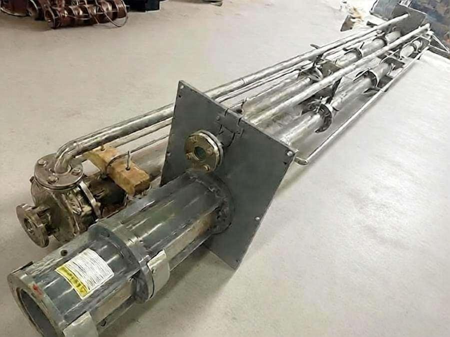 Detailed application of vertical long axis suspended semi submersible sump pump in the transportation of acid washed sludge concentration tank