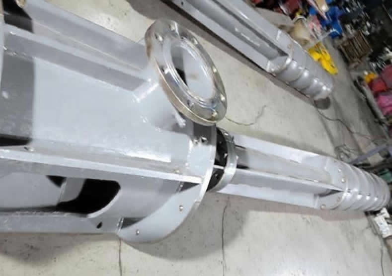 Stainless steel (including duplex steel) semi submersible wear-resistant and corrosion-resistant vertical multi-stage long shaft deep well pit turbine pumps album.
