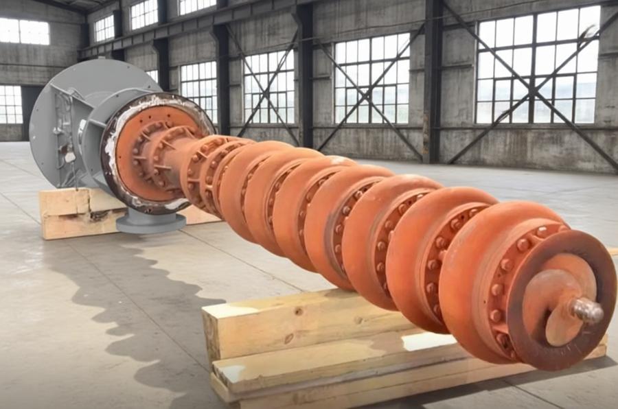 Vertical multi-stage drum bag type Canned condensate turbine pumps (barrel-type condensate pump) album
