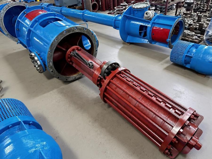 Vertical multi-stage drum bag type Canned condensate turbine pumps (barrel-type condensate pump) album