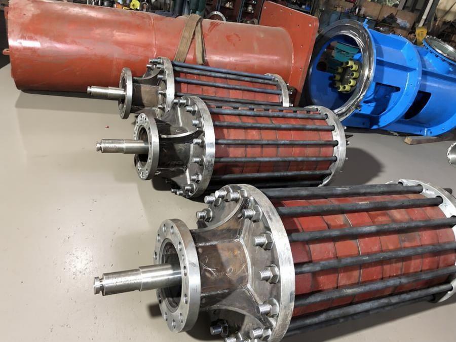 Vertical multi-stage drum bag type Canned condensate turbine pumps (barrel-type condensate pump) album
