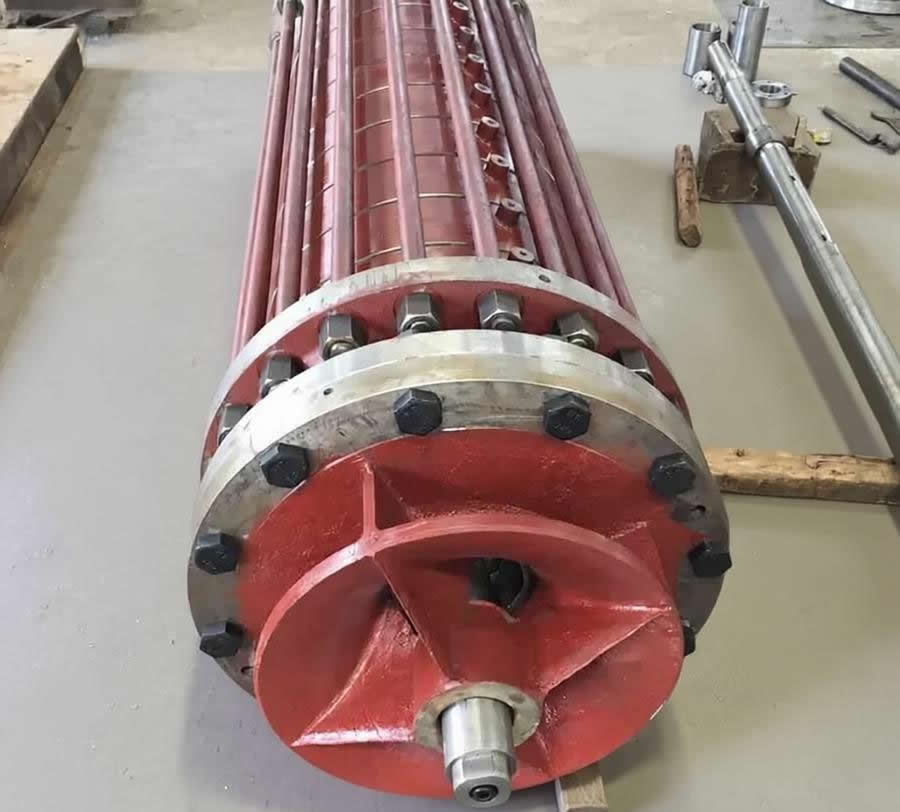 Vertical multi-stage drum bag type Canned condensate turbine pumps (barrel-type condensate pump) album