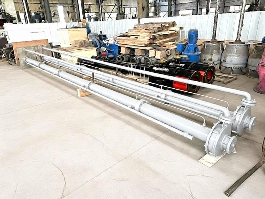 Stainless steel (including duplex steel) vertical long shaft suspended semi submersible sump sewage pump album