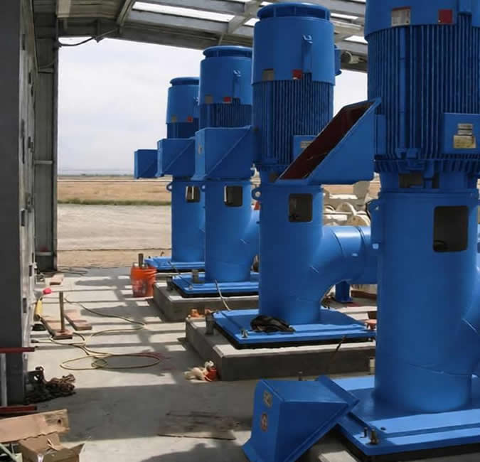 Ningde Fupu New Alloy purchases multiple vertical multi-stage long shaft semi submersible turbine pumps
