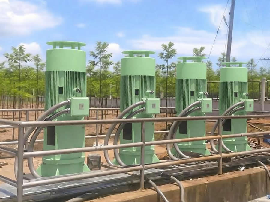 China National Nuclear Corporation (Liaoyang) Water Resources purchases multiple 200LC series vertical multi-stage long shaft semi submersible turbine pumps