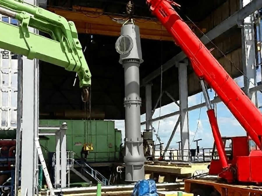 Dahan Equipment purchases multiple vertical long shaft semi submersible turbine pumps from Hunan Perfect Industry